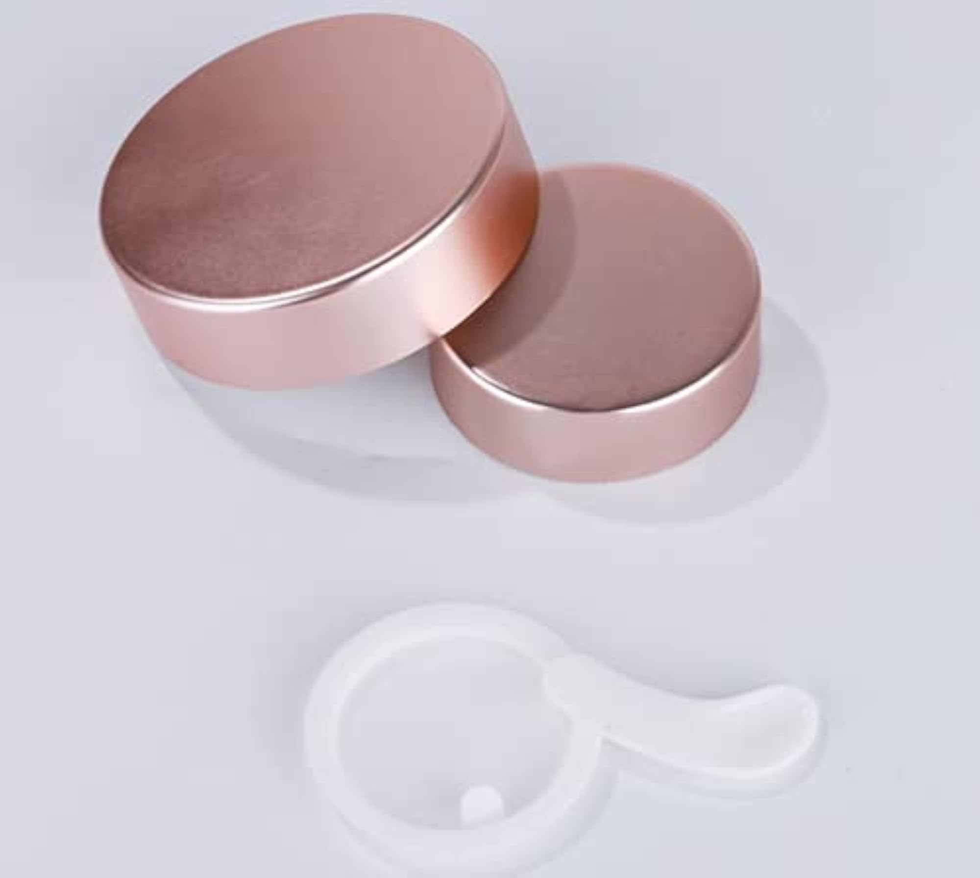 10 Packs 10 Gram Pink Glass Cosmetic Jar Pots